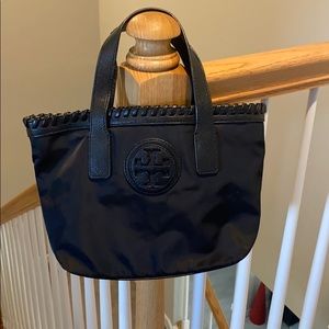 Tory Burch Tote with Leather Weaving